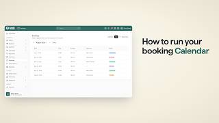 How to run your booking calendar