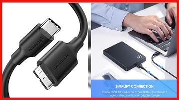 UGREEN USB C to USB 3.0 Micro B Cable, Fast Charging and Sync Data Transfer Cord,