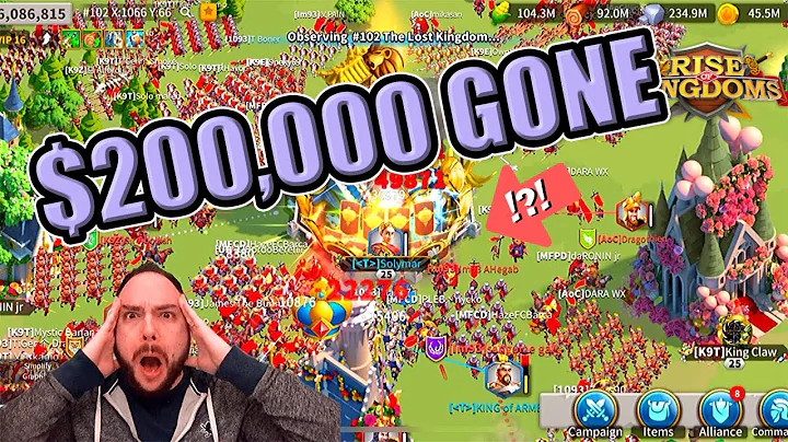 Solymar Zero'd: $200,000 WHALE account DESTROYED in mobile game Rise of Kingdoms