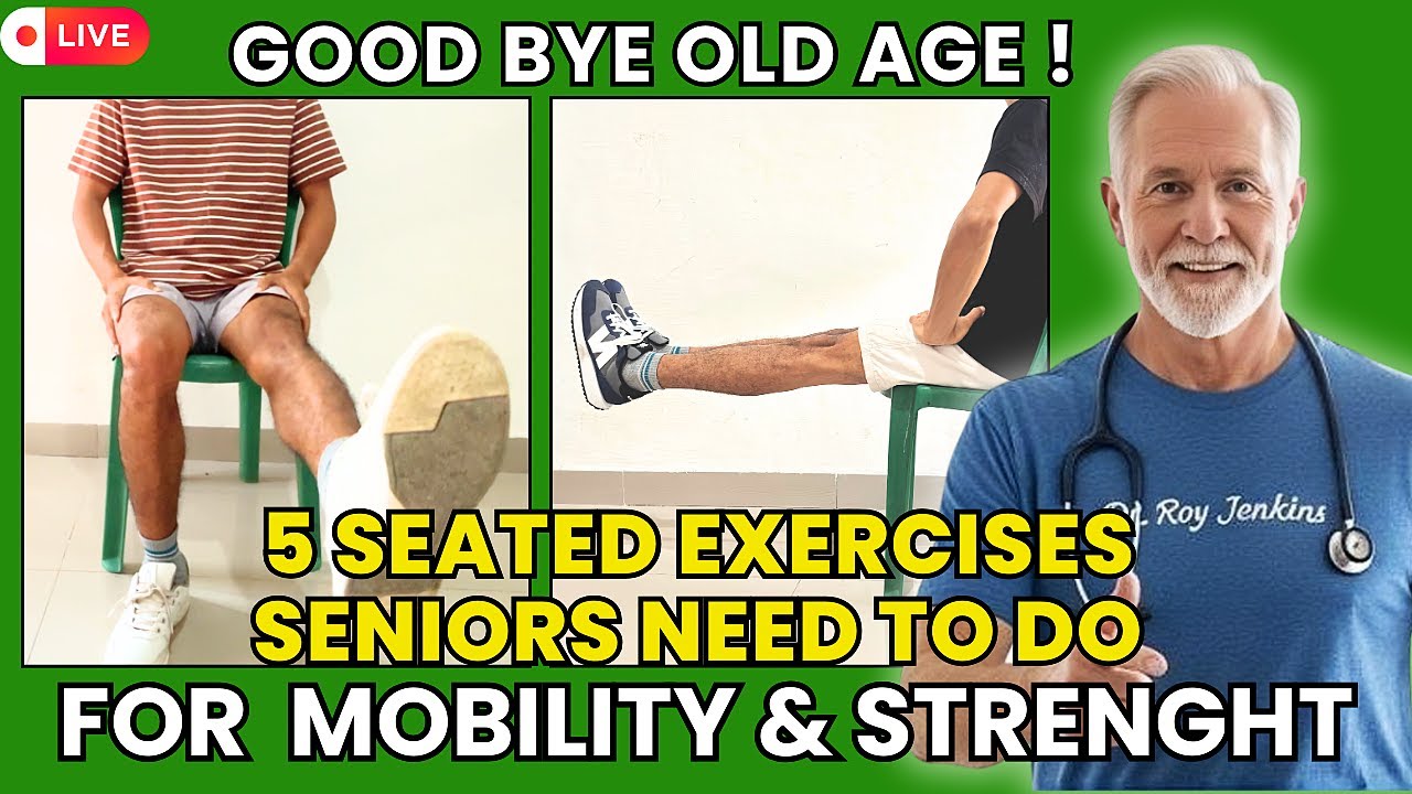 5 Gentle Chair Exercises for Seniors | 10-Minute Seated Routine at Home