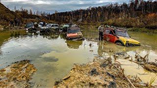 Нивы, уазы и чероки по следам ТР1. Оффроуд в Шепиловском карьере.