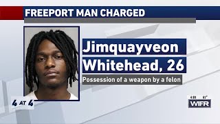 Freeport man faces charges for weapon possession as felon