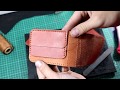 Крутой зажим для денег своими руками.Работа с кожей. Leather money clip