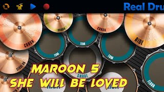 MAROON 5 ~ She Will Be Loved | Real Drum Cover