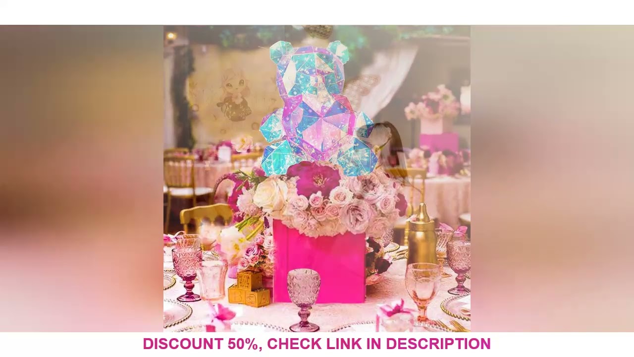 LICE-Night Light LED Bear With Pink Heart Night Light Night Light Kids-Kids Toys-Nursery Decor-Bedsi