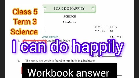Ennum Ezhuthum 5th standard term 3 science I can do happily workbook answer Englishmedium2024