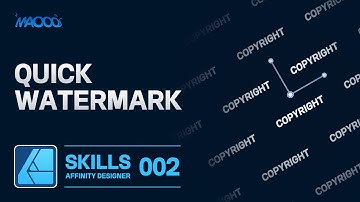 Affinity Designer Skills 002 - Quick watermark