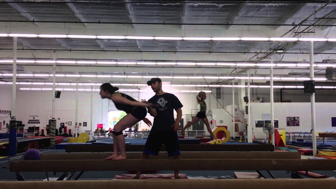 Back Handspring on High Beam YouTube