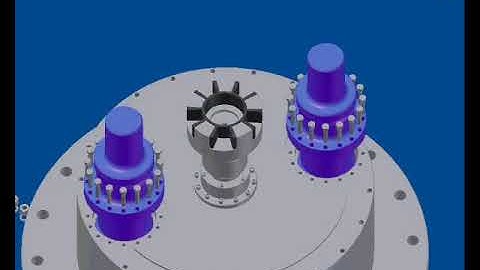 Azimuth propeller assembly simulation