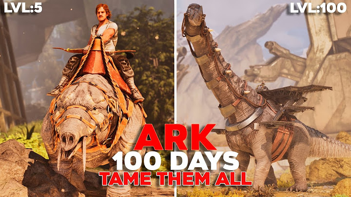 I Had 100 Days To Tame Every Dino In Ark Extinction The Way Wildcard Intended!