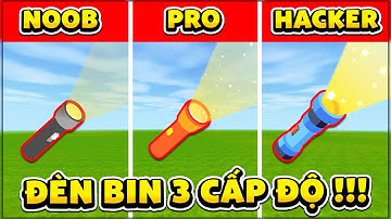 Tạo Đèn Pin 3 Cấp Độ: Noob - Pro - Hacker Trong Mini World! | Trigger Code block
