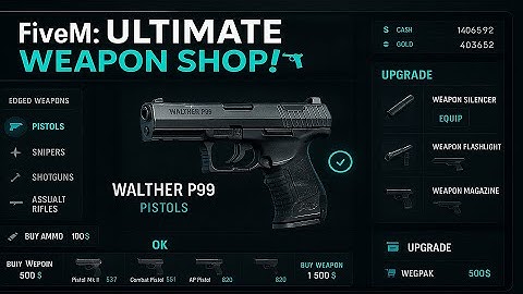 [QBCore - ESX] FiveM Weapon Shop Script - Full Setup & Showcase | Eyes Store