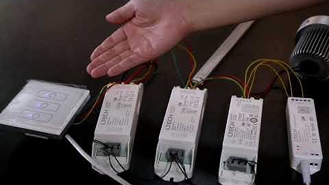 LTECH-How to connect DMX CC dimmable drivers with DMX touch panel to do the zone control?