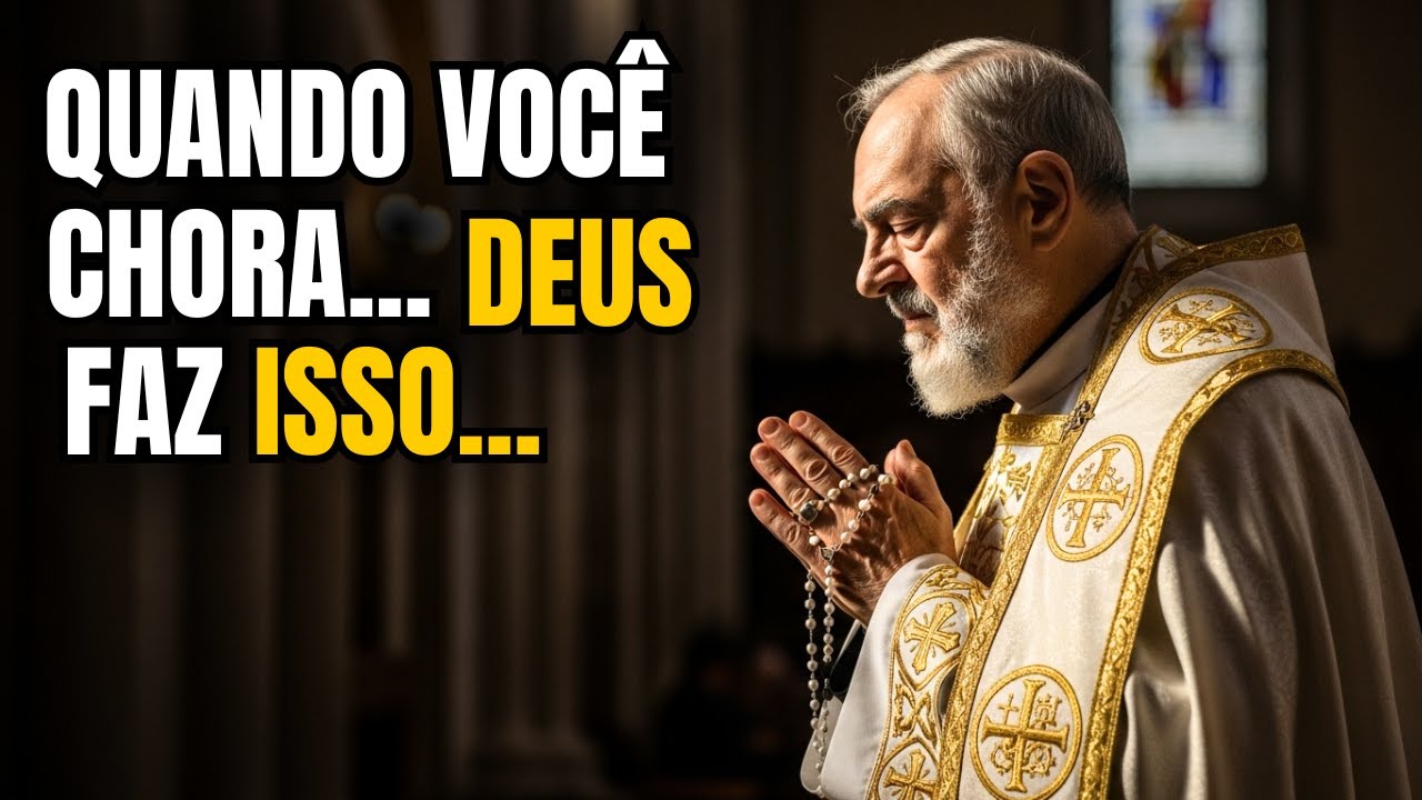 É assim que Deus age quando você chora sozinho | Padre Pio