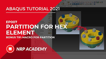 Abaqus tutorial 2021 | EP007 | Partition for HEX element | Beginners simulation