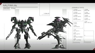 【ACfa】使用機体 AALIYAH-Ac (中量級高機動近接射撃型) #012 【戦闘記録】