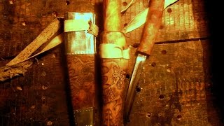 ⁣Деревянные ножны для эвенкийского ножа ( глубокие ) своими руками.Резьба по дереву.урок