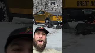 Electric truck snow plow #jeeplife #offroad #jeepwrangler...