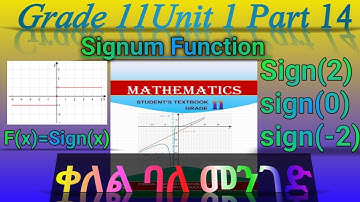 Grade 11 Mathematics Unit 1 Signum Function || Exercise 1.16 simply