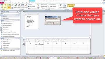 9 MS Access Parameter Queries