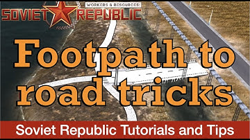 Footpath and road connection tutorial trick. Workers & Resources: Soviet Republic