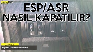 Bu videmuzda Renault Megane 3 model araçlarda ESP ve ASP'nin kapatı...