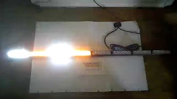 50" Amber and White Directional Traffic Advisor Strobe Emergency Warning Arrow Stick