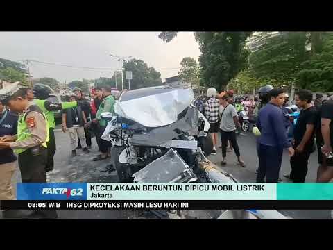 Electric Car Sparks Multi-Vehicle Crash, Entire Family Killed