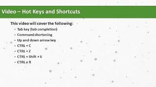 Industrial Networking Essentials 8.2.5 - Hot Keys and Shortcuts