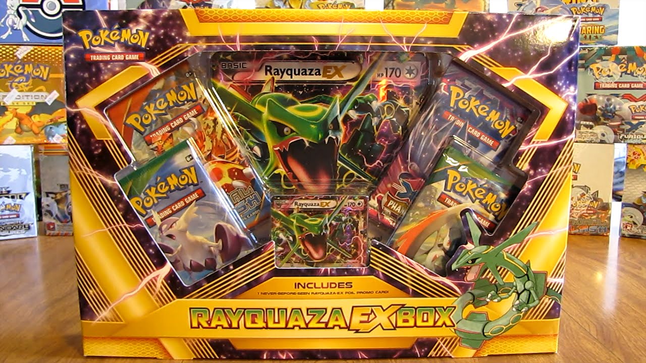 Pokemon Trading Card Game XY Shiny Rayquaza EX Premium Collection Box [4  Booster Packs, Promo Card & Oversize Card]