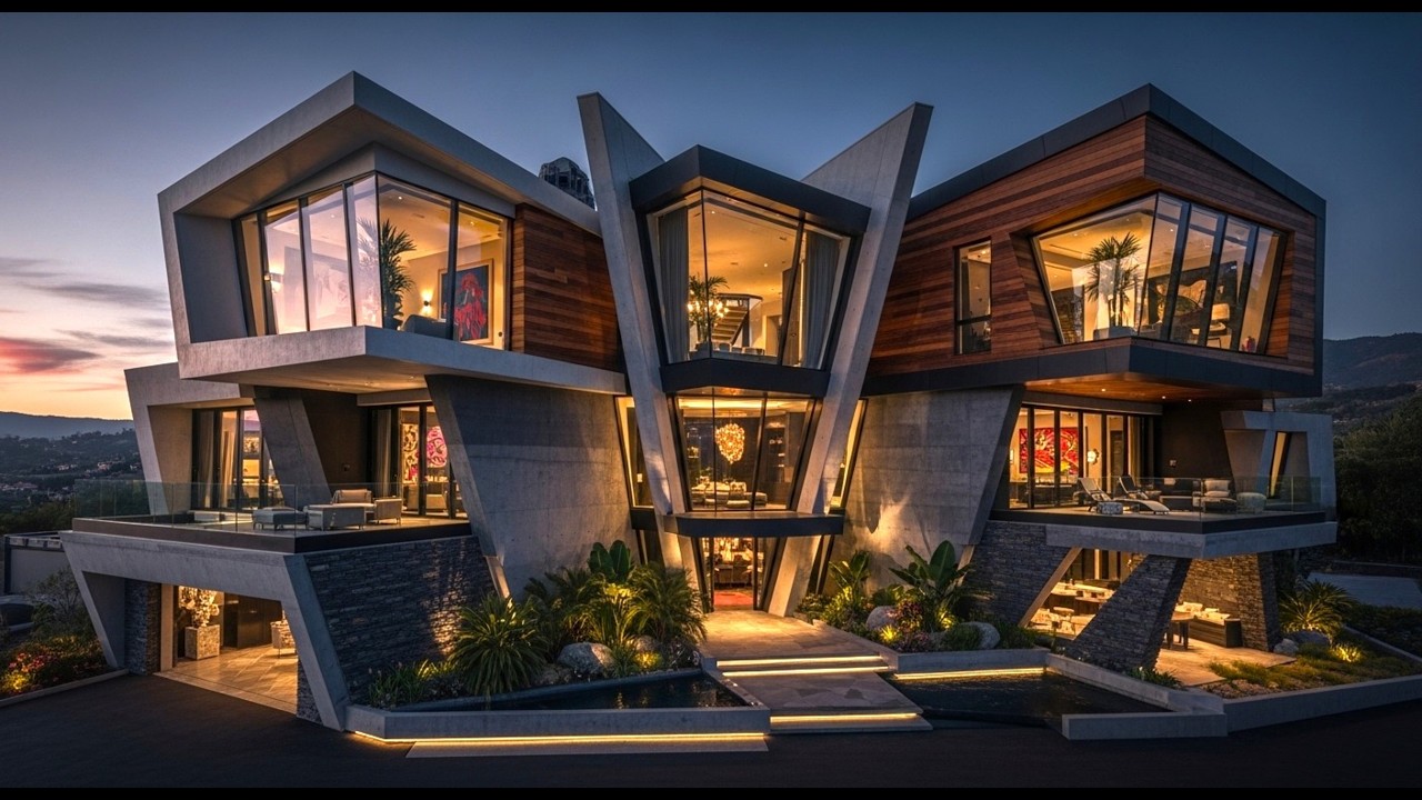 Dynamic Volume Residence — stacked forms creating spatial tension