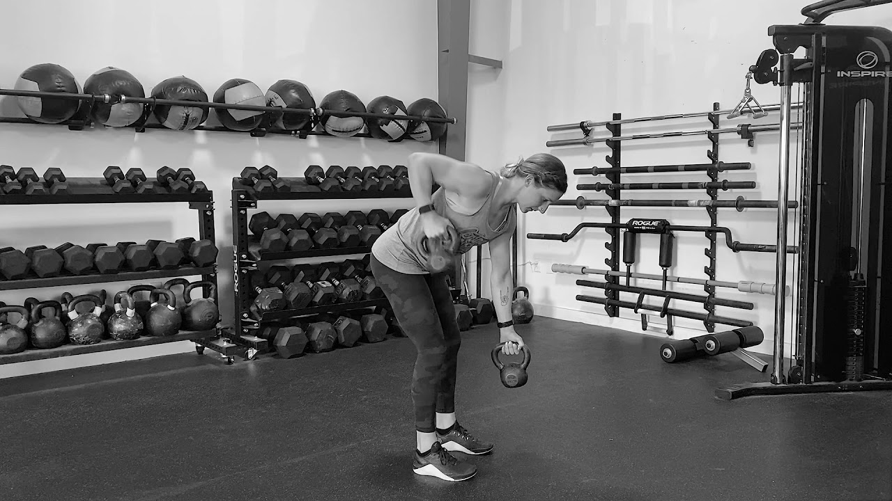 Alternating Kettlebell Bent Over Row YouTube