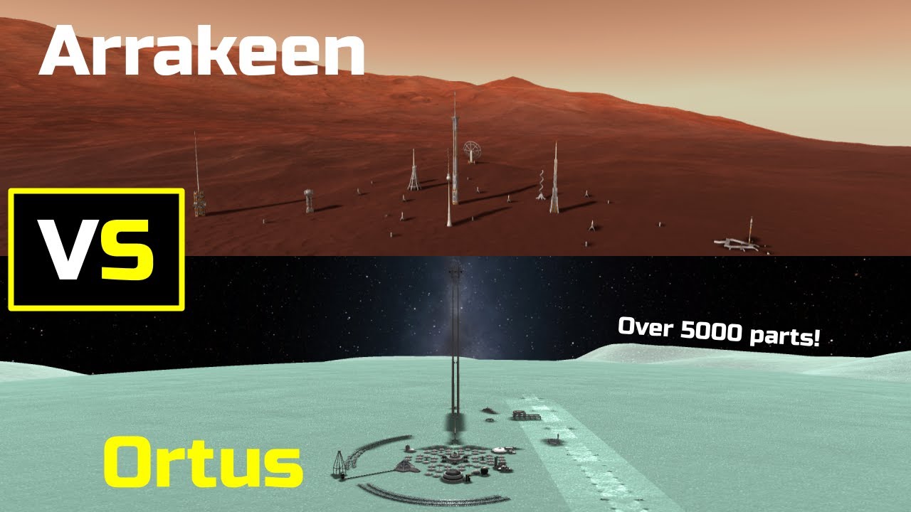 KSP Arrakeen City vs Ortus City! YouTube