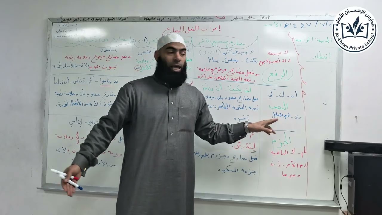 إعراب الفعل المضارع بكل سهولة 