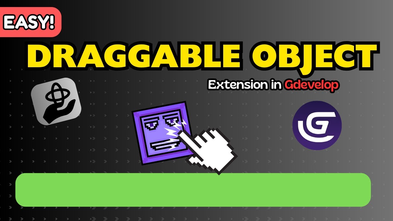 DRAGGABLE OBJECTS IN GDEVELOP🔥[EASY] tutorial for beginners💯