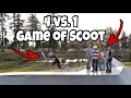 INSANE GAME OF SCOOT 4 VS. 1
