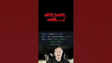 Pull multiple columns into new Pandas DataFrame 🐼 #pandas #shorts