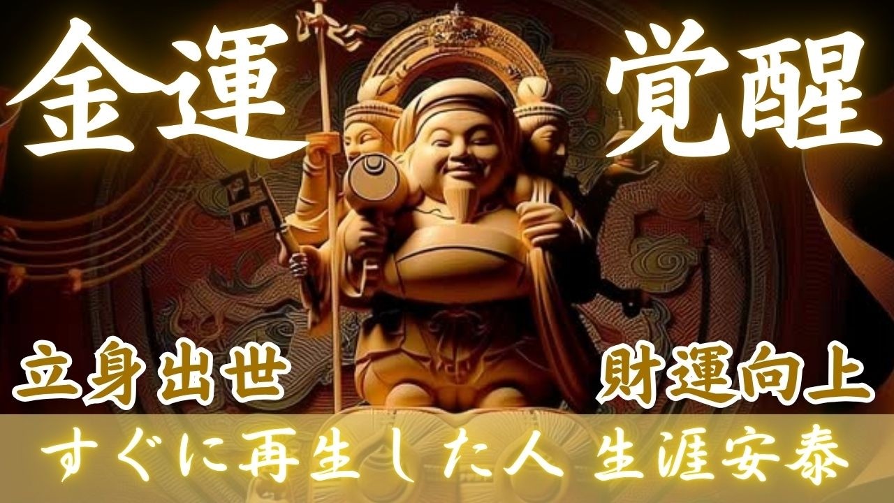 【三面大黒天様からの伝言】財も縁も巡り出す|金龍降臨・甲子祭の祈り【財運向上・良縁・立身出世】