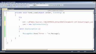C#.NET Windows Application-Connect Database Part-2 Tamil Simplewindowsdatabaseapp Part2