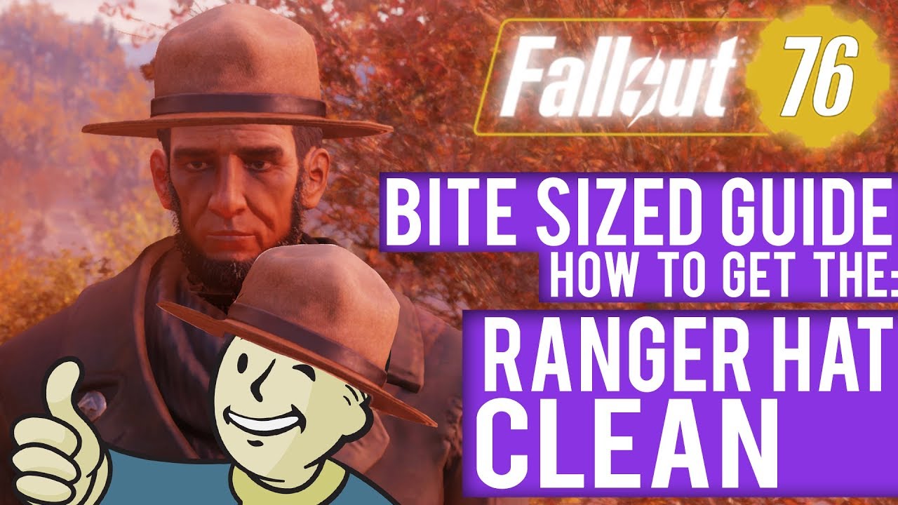 Fallout 76 Ranger Hat CLEAN Location (BSG) Bite Sized Guide YouTube