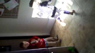 Marlo dancing with her shadow