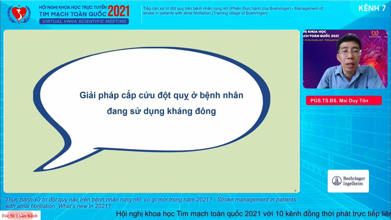 Phiên Hội nghị: Đột quỵ do Rung nhĩ (HN Tim mạch toàn quốc 2021)