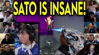 Valorant Streamers React To Lev Sato Insane 4K Against G2 In Vct