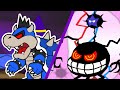 Paper Mario & Luigi with Bowser vs Dark Bowser and Fawful