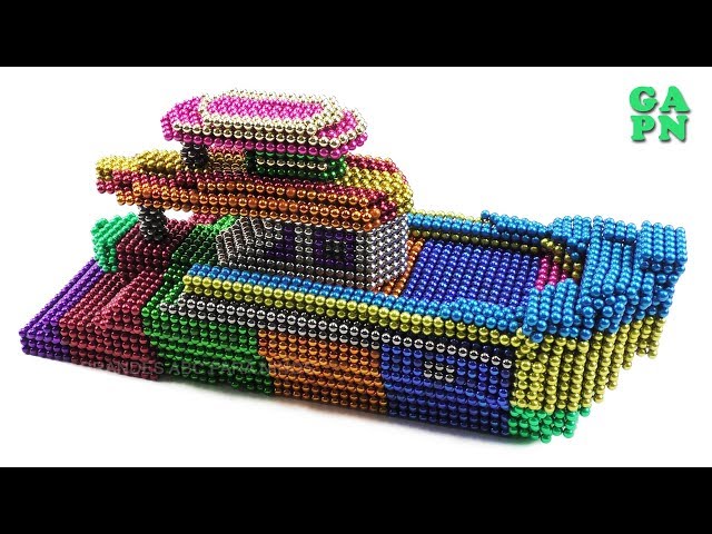 Cómo hacer un Jeep con bolas magnéticas  Aprende colores y juega con 1000  bolas magnéticas 