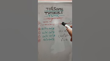 #trigonometry #trigonometryshortcuts #mathematics #jee #nda #mca #ysmc #toilsometutorials