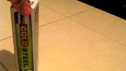 Mock up of the Cold Steel Vodka Packaging