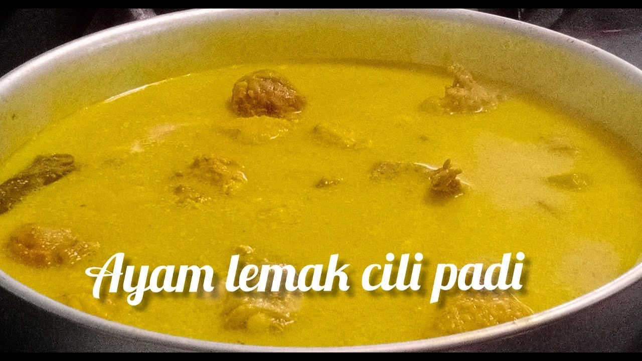 AYAM LEMAK CILI PADI /resepi dari mak mentua - YouTube