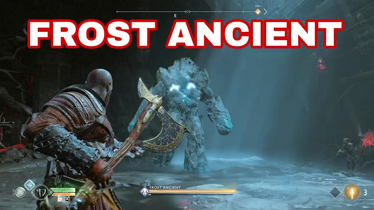 How to defeat the FROST ANCIENT God of war - YouTube