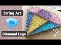 Diamond Logo String Art by Piggy Crafts #shorts
